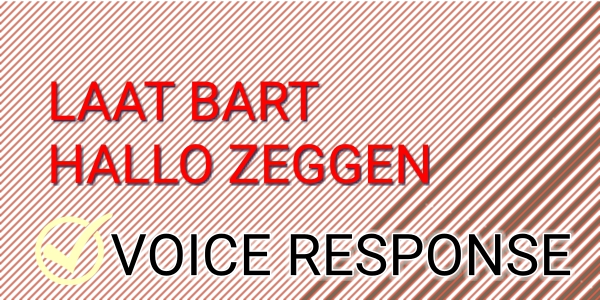 Bart als voice-response stem